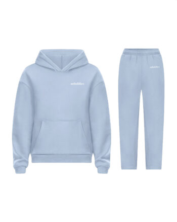 FLUFFY SET Blau (Hoodie + Trackpants) - nobadvibes.ch